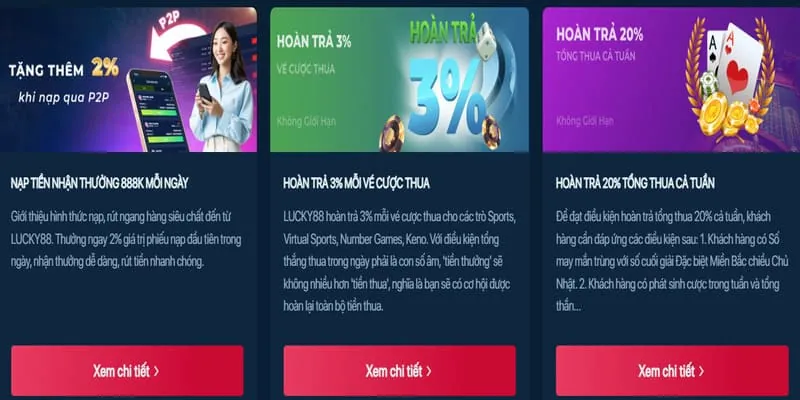 Hoàn trả cược thua 79king12